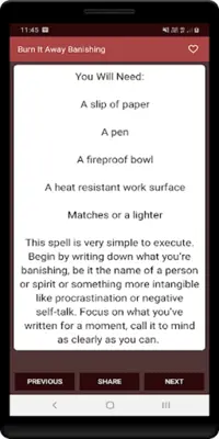 Banishing Spells- Free android App screenshot 0